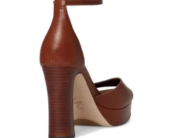 Naturalizer Delphie Strappy Sandals Caramel Brown Leather Online