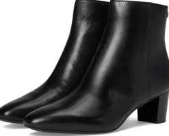 Lauren Ralph Lauren Demi Burnished Leather Bootie Black