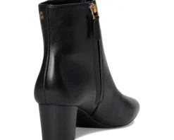 Lauren Ralph Lauren Demi Burnished Leather Bootie Black