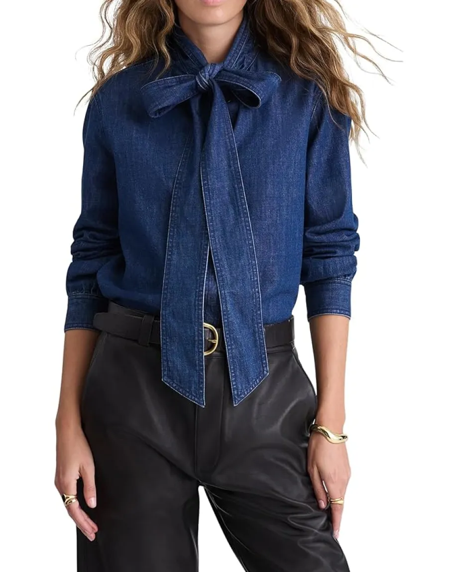 Women Madewell Denim Kimberly Top In