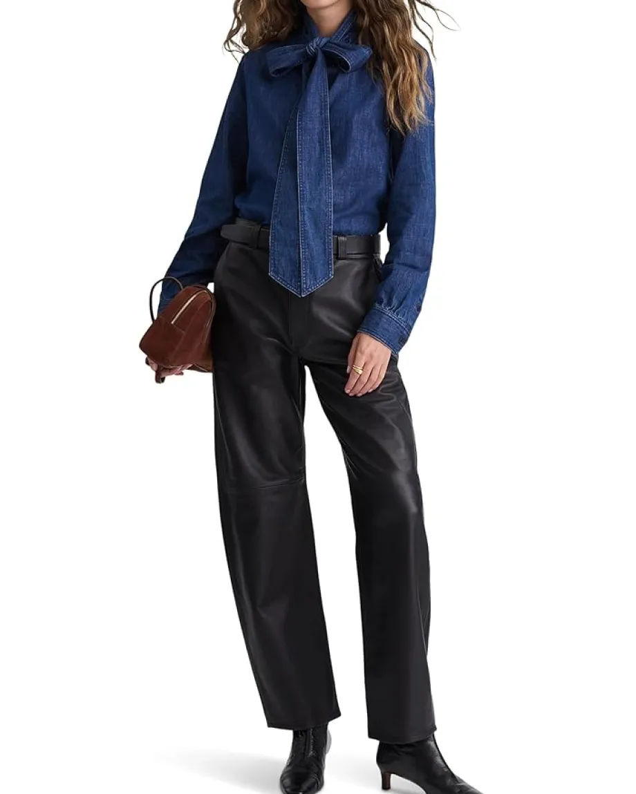 Women Madewell Denim Kimberly Top In