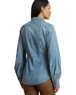 Lauren Ralph Lauren Denim Shirt Odwin Wash Discount