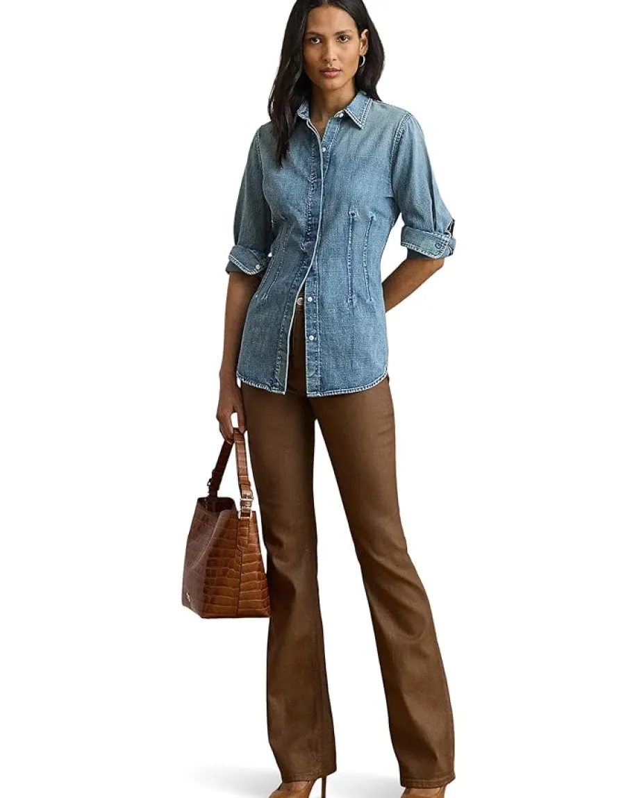 Lauren Ralph Lauren Denim Shirt Odwin Wash Discount
