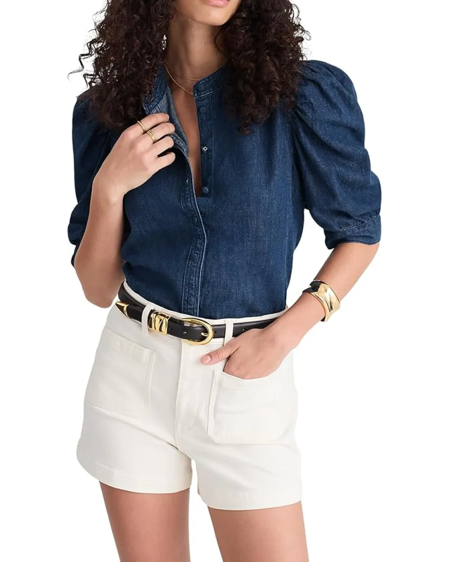 Women Madewell Denim Tessa Top