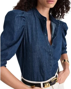 Women Madewell Denim Tessa Top