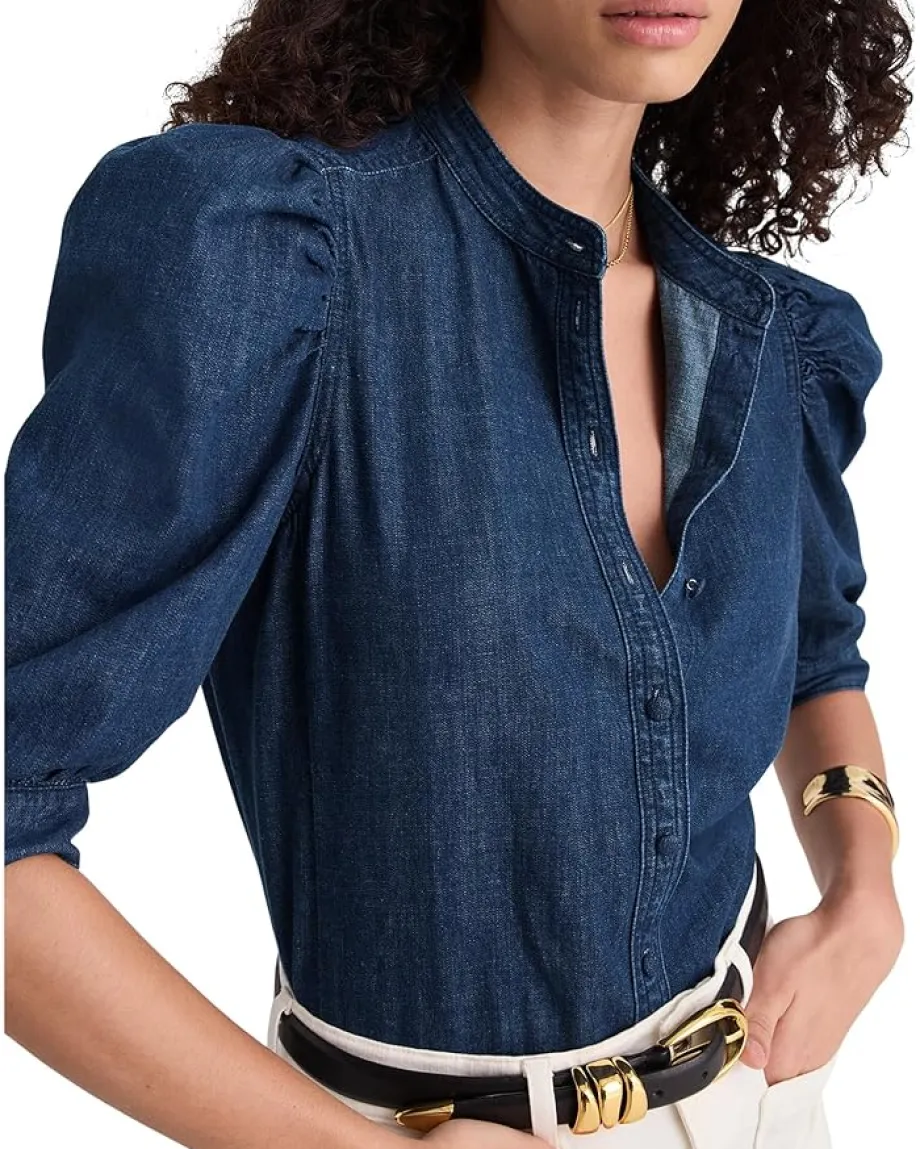 Women Madewell Denim Tessa Top