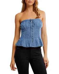 Women Free People Denim Wink Wink Tube