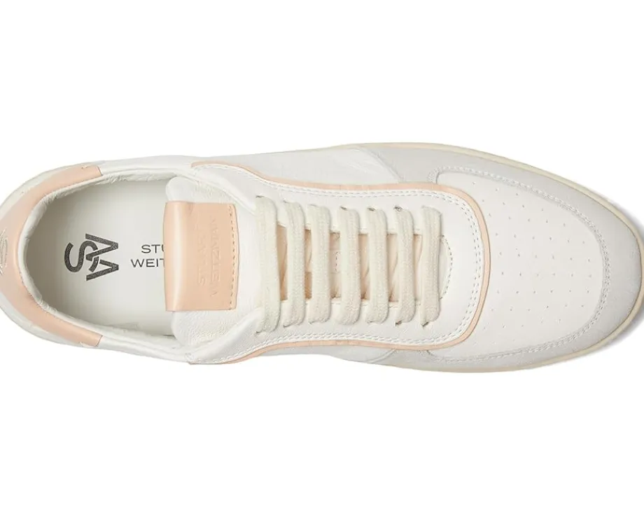 Stuart Weitzman Derby Light Grey/White/Pink Hot