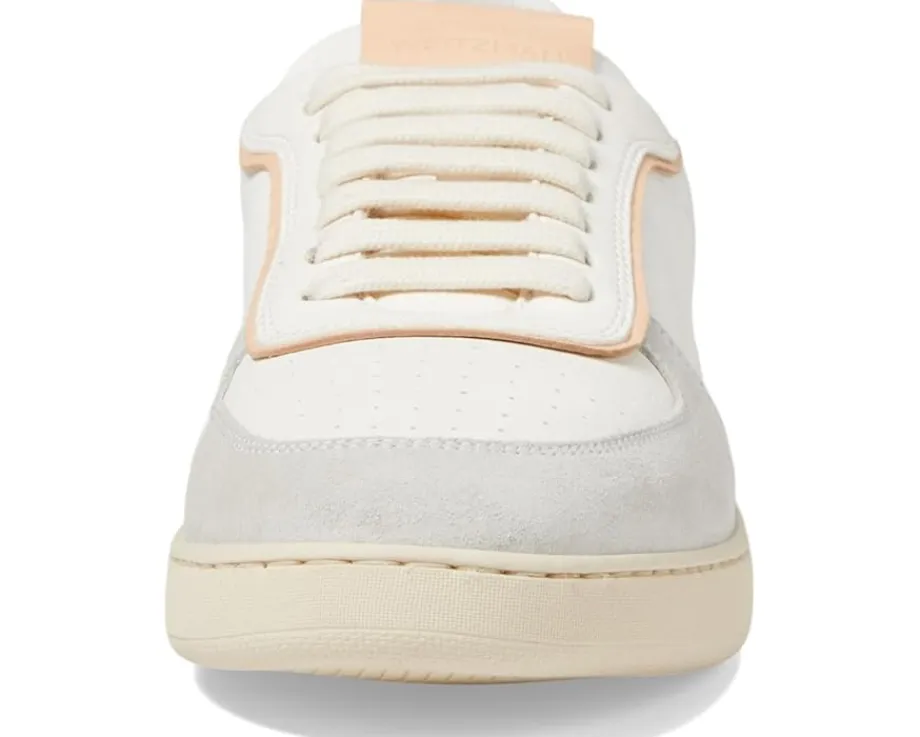 Stuart Weitzman Derby Light Grey/White/Pink Hot