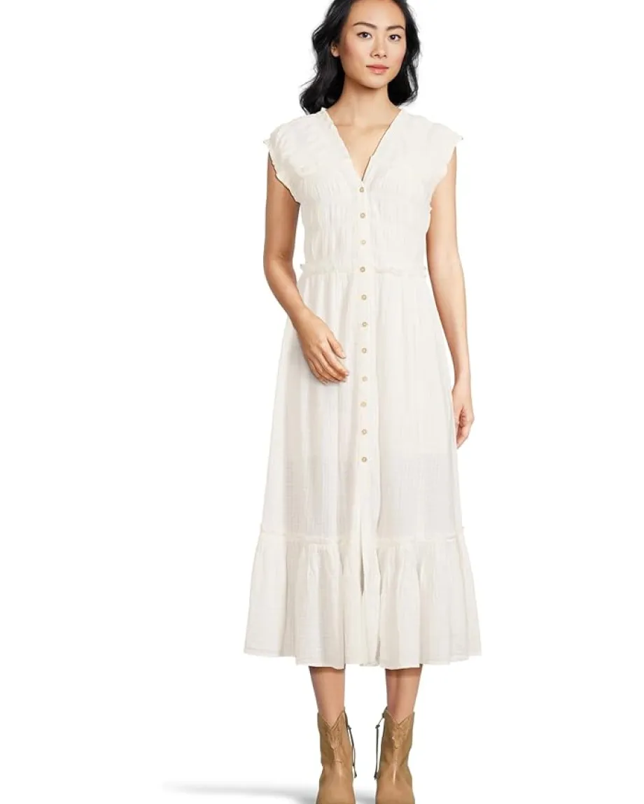 Free People Desert Dazed Midi Clean Ivory Outlet