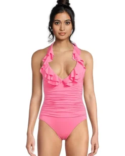 Lilly Pulitzer Desmond One-Piece Sunkissed Pink Hot