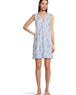 Lilly Pulitzer Dev Dress Resort White Barefoot Beachcombers Hot