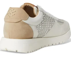 Lucky Brand Deva Woven Leather Sneaker White Hot