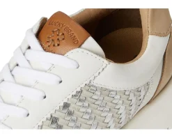 Lucky Brand Deva Woven Leather Sneaker White Hot