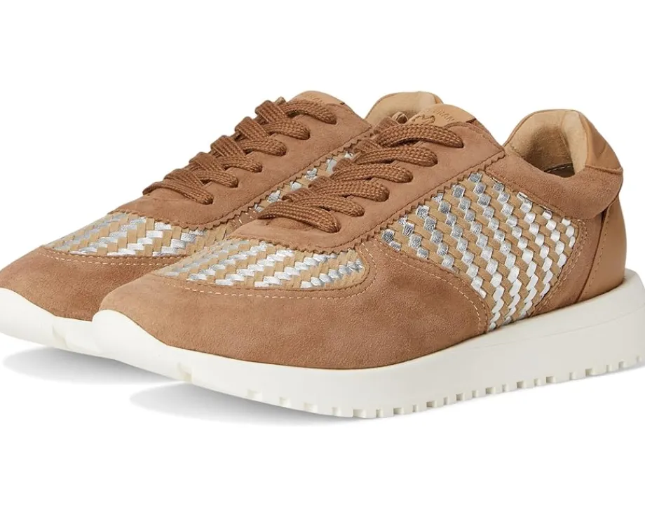 Women Lucky Brand Deva Woven Leather Sneaker
