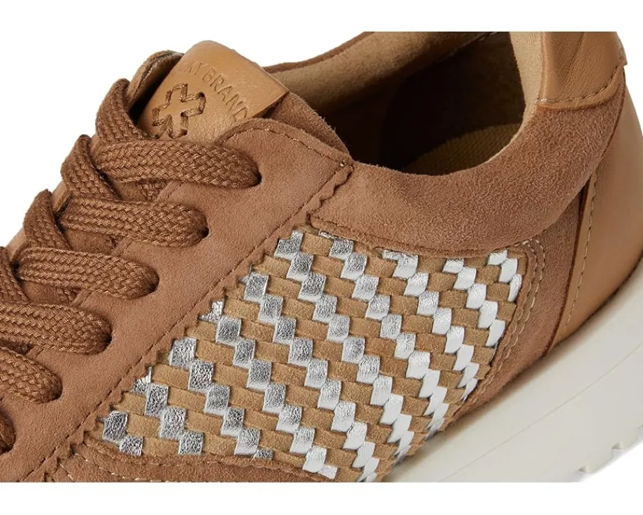 Women Lucky Brand Deva Woven Leather Sneaker