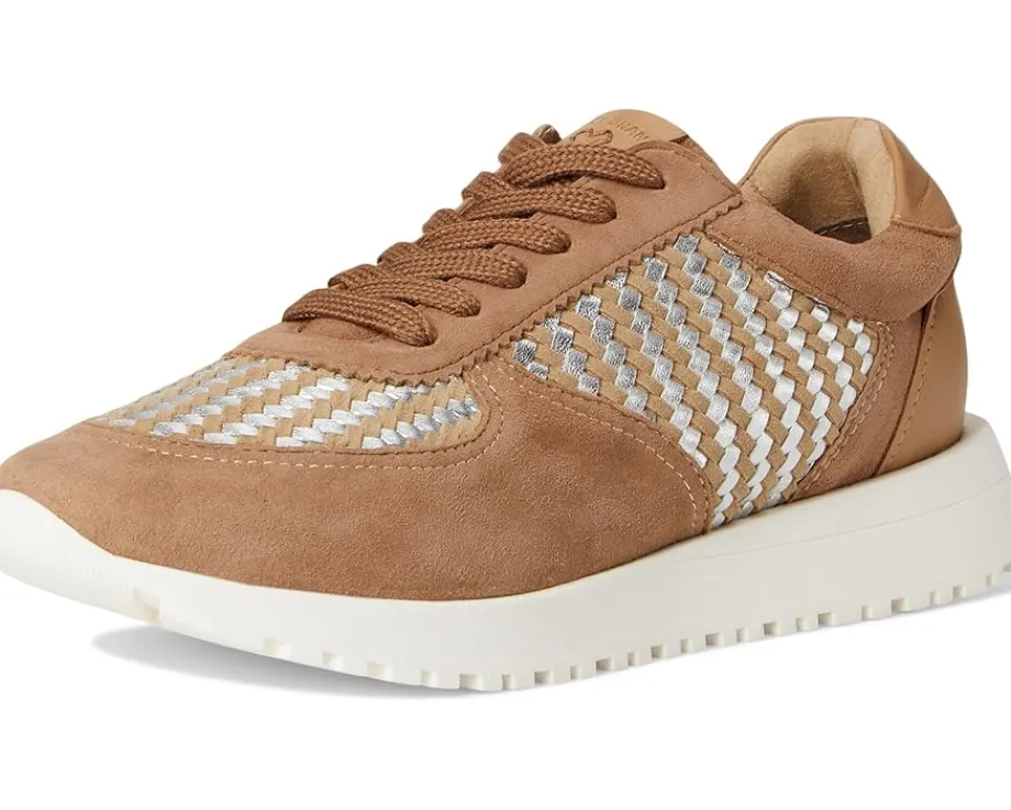 Women Lucky Brand Deva Woven Leather Sneaker