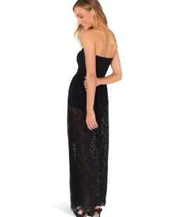 Show Me Your Mumu Diana Drop Waist Dress Black Lovely Lace Discount