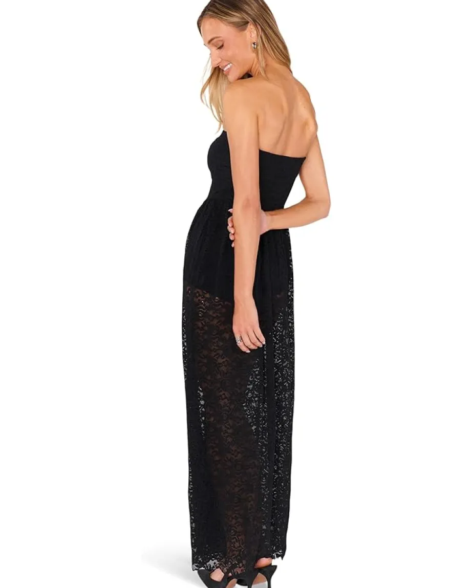 Show Me Your Mumu Diana Drop Waist Dress Black Lovely Lace Discount