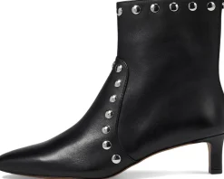 Madewell Dimes Kitten Heel Boot - Stud True Black Multi New