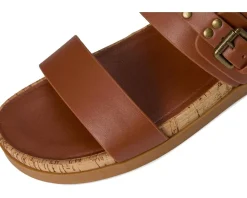 Women Lucky Brand Dineesa Studded Two Band Flat Sandals