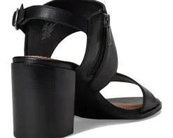 Lucky Brand Dinzin Double Band Heeled Sandals Black New