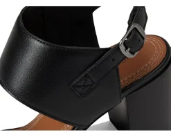 Lucky Brand Dinzin Double Band Heeled Sandals Black New