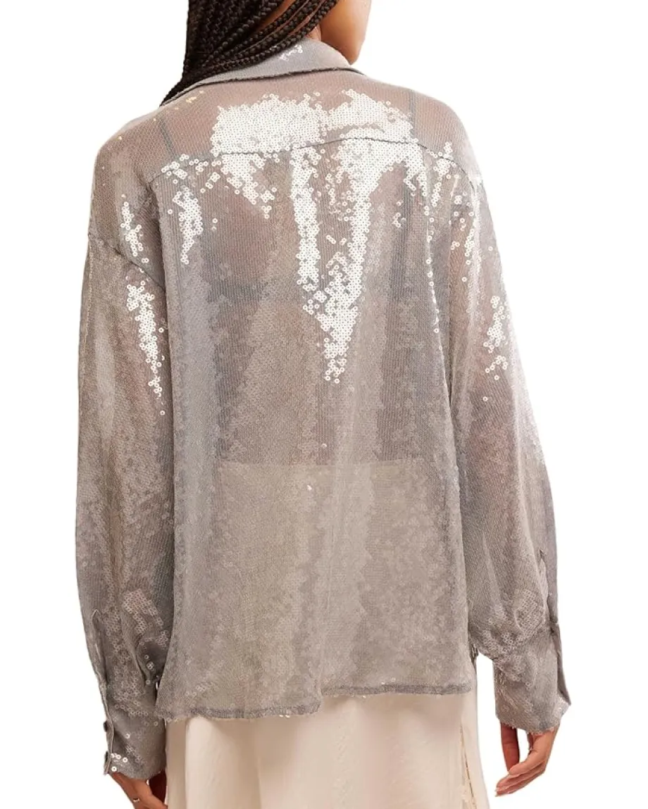 Women Free People Disco Margartia Button-Down