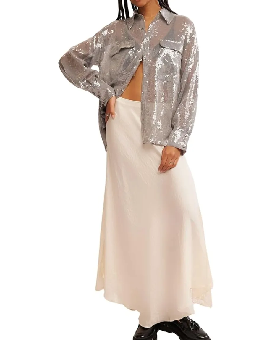 Women Free People Disco Margartia Button-Down