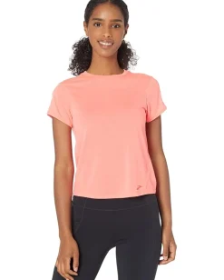 Brooks Distance Short Sleeve Fluoro Pink Sale