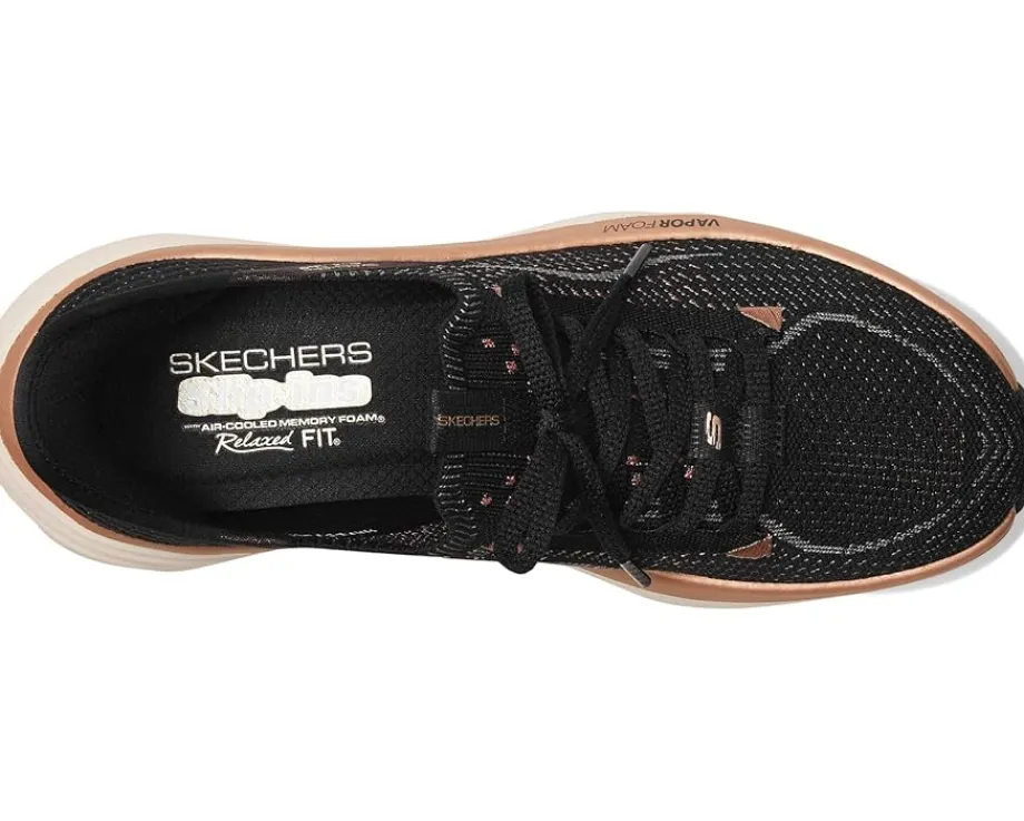 SKECHERS D'Lux Vapor Hands Free Slip-INS Black Rose Gold
