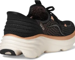 SKECHERS D'Lux Vapor Hands Free Slip-INS Black Rose Gold