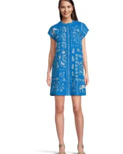 Johnny Was Dolman Swing Tunic - Yadira Diva Blue