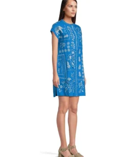 Johnny Was Dolman Swing Tunic - Yadira Diva Blue