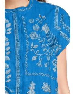 Johnny Was Dolman Swing Tunic - Yadira Diva Blue