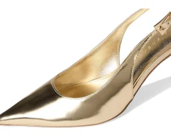 Marc Fisher LTD Dorie Gold Mirror Metallic Leather Sale