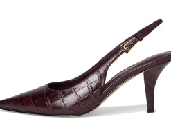 Marc Fisher LTD Dorie Dark Brown Croco Leather Best