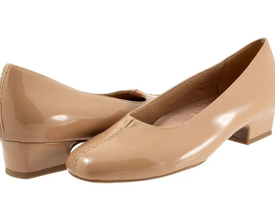 Trotters Doris Beige Patent Sale