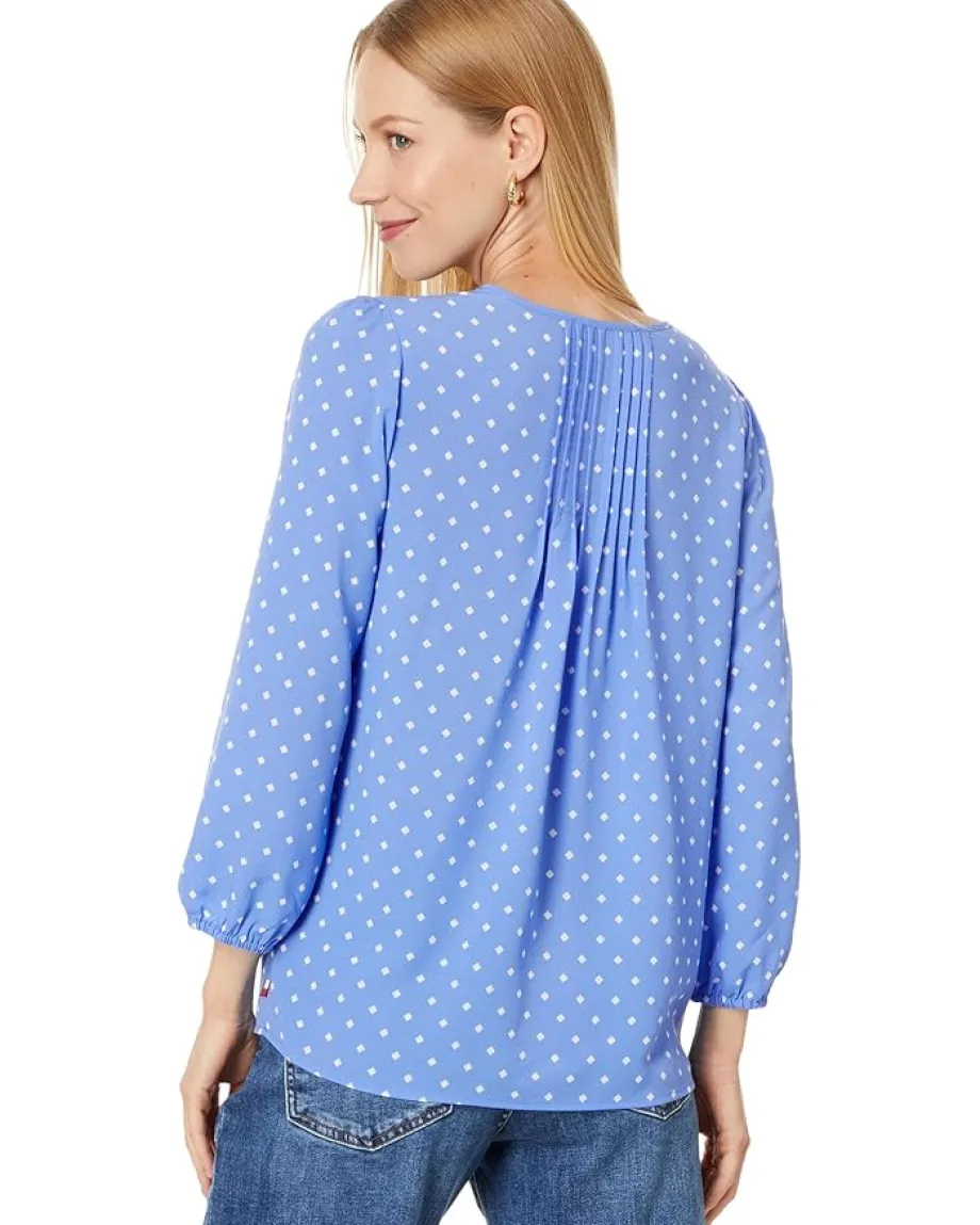 Women Tommy Hilfiger Dot Pintuck Blouse