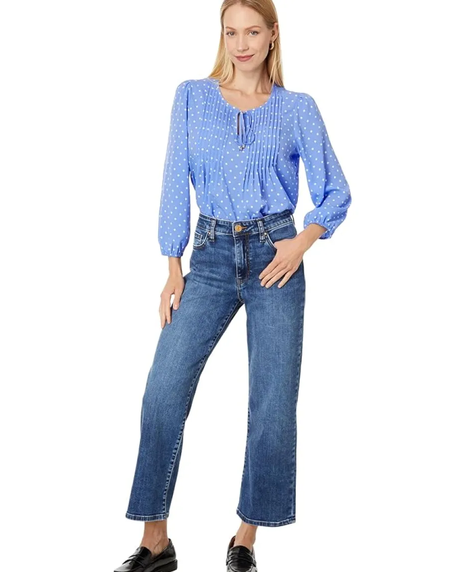 Women Tommy Hilfiger Dot Pintuck Blouse