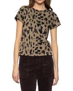 Sanctuary Double Knit Perfect Tee Winter Leopard Sale
