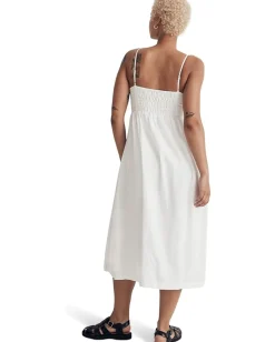 Women Madewell Double-Tie Cutout Sweetheart Midi Dress