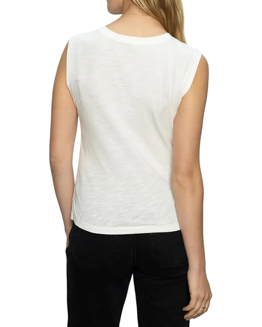 Sanctuary Draped Tank White New