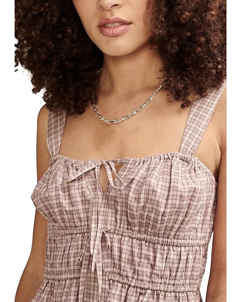 Women Lucky Brand Drawstring Detail Top