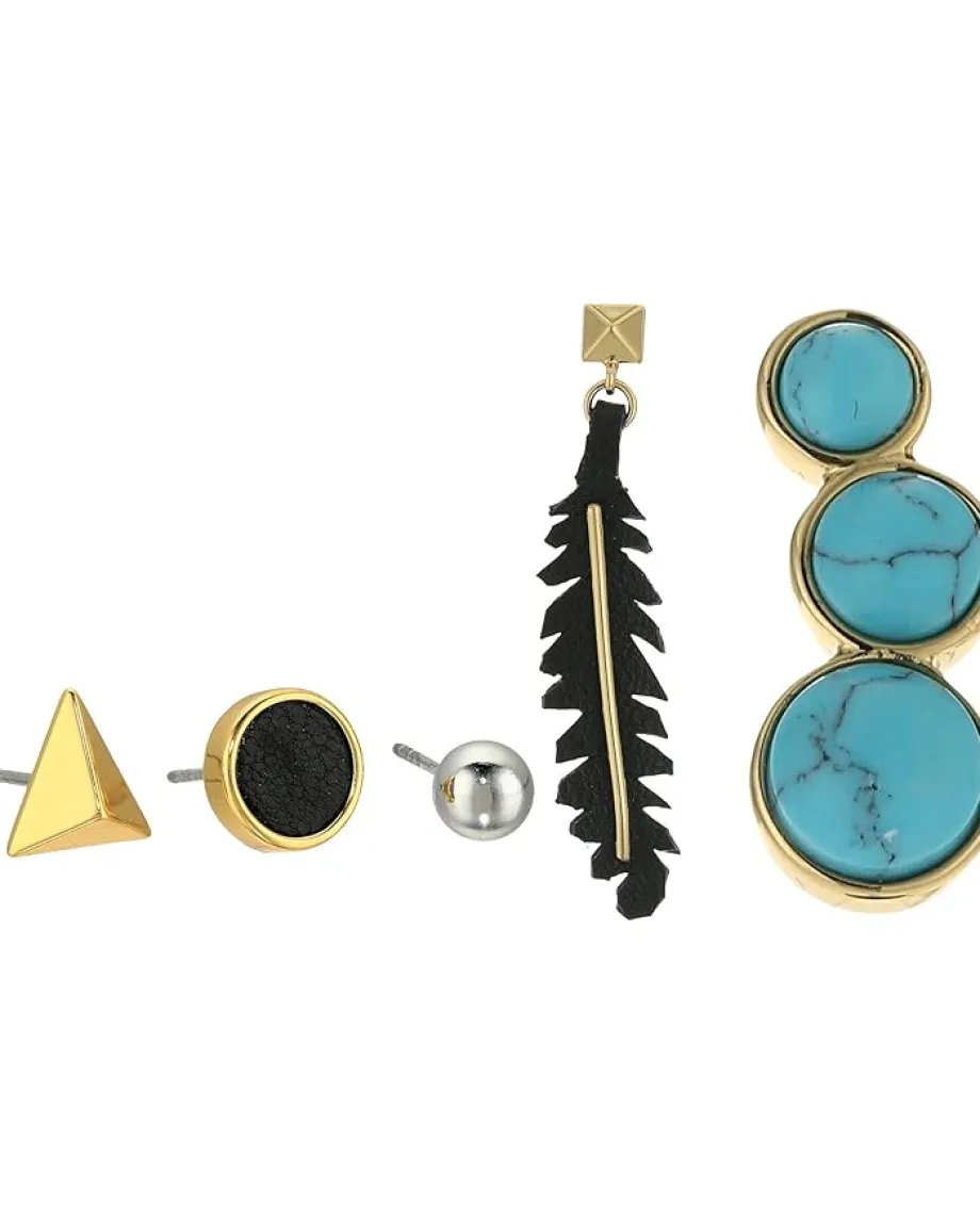Rebecca Minkoff Dream Catcher Singles Set Gold/Rhodium/Black/Turquoise Outlet