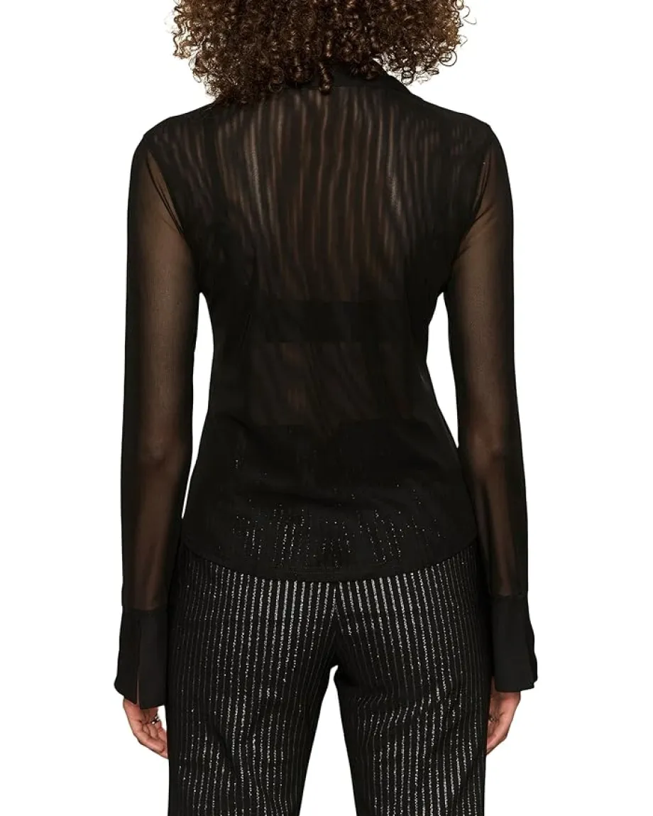 Sanctuary Dreamland Ruffle Top Black Sale