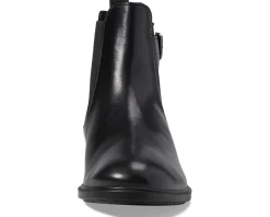 ECCO Dress Classic Chelsea Buckle Ankle Boots Black Hot
