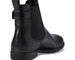 ECCO Dress Classic Chelsea Buckle Ankle Boots Black Hot