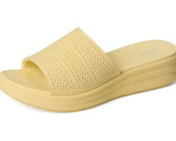 Clarks Drift Twist Pale Yellow Synthetic Hot