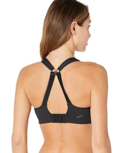 Brooks Drive Convertible Run Bra Black New